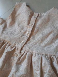 Girls Embroidered Party Dress with Bow