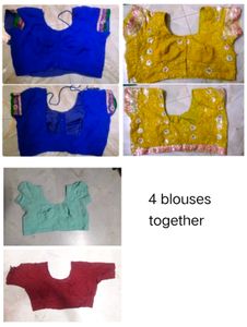 Set of 4 Sari Blouses