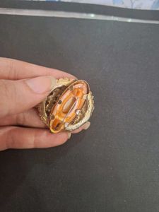 Statement Ring: Gold with Gem Accents