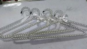 "Elegant Pearl Clothes Hangers