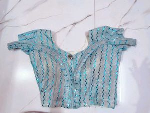 Light Blue Embroidered Lehenga Choli