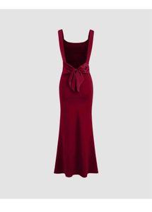 Elegant Red Maxi Dress