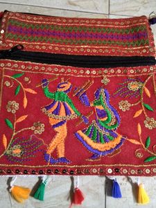 Embroidered Sling Bag