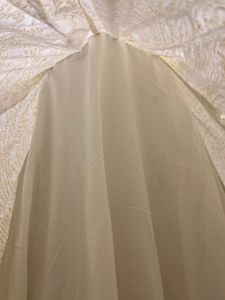 Elegant Cream Paisley Anarkali Suit