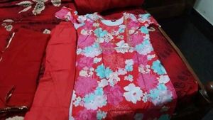 Floral Print Kurta Set with Dupatta