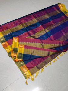 Malti Colour Pure Kanchi Pattu Saree