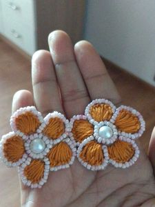 Floral Beaded Earrings