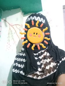 Black Dupatta With Nakab