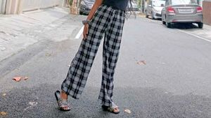 Checkered Palazzos - Comfy &amp; Stylish