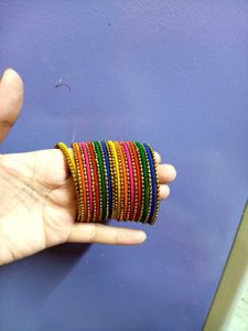 Rajasthani Multicolour Matte Bangles