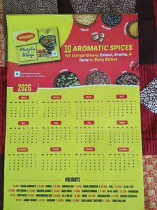 Maggi Masala Magic 2026 Calendar