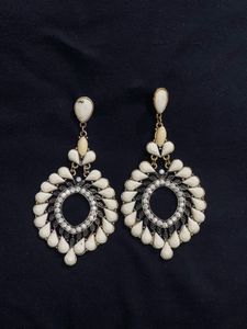 Elegant White Drop Earrings