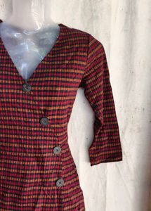 Plaid Wrap romper