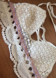Boho Crochet Bikini Top