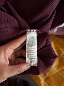 ❌Sale❌UCB Brand Burgundy Ribbed Bodycon Dress