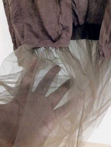 Sheer Tulle Layered Dress