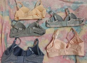 5 Pack Premium Nursing Bras ( Imported )