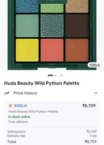 huda beauty wild python eyeshadow palette.