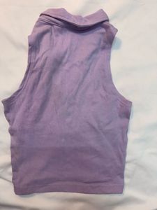 Lavender Collared Tank Top