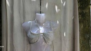 I. Crochet Halter Bikini Top