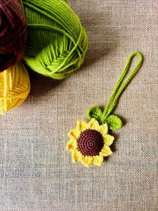 Crochet Sunflower Charm🌻