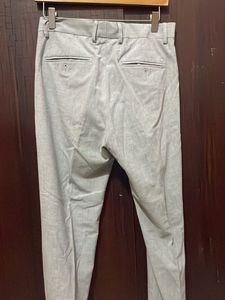 Men's light Grey Formal Trousers