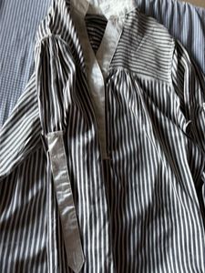 Striped V-Neck Mini Dress