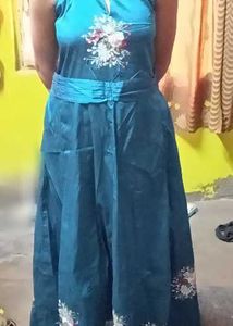 Elegant Blue Party Dress