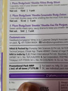 Plum Body Lovin' Vanilla Trio Set