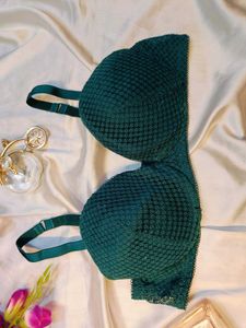 🇳🇿💫🎀Green Lace Padded Bra