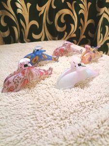 Colorful Dolphin Hair Claw - Set of 5