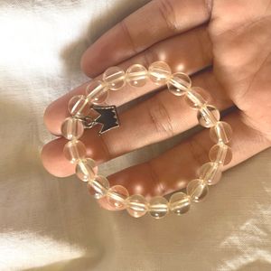 Crystal bracelet with charm