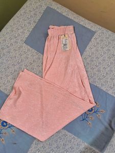 Shein Pink Pleated Palazzo Pants