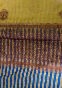 Elegant lime green Silk saree