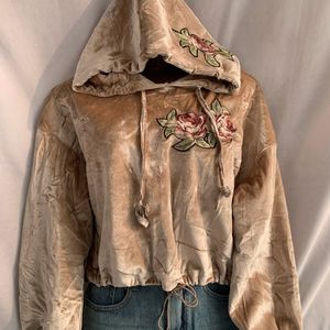 ‼️Price Drop ‼️Velvet Crop Hoodie