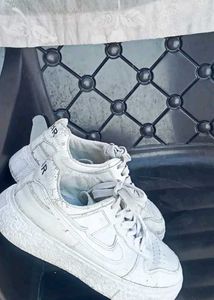 White Nike Air Force 1 Sneakers