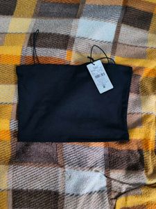 Chic Black Tube Top with Straps