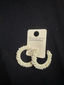 Primark Beaded Hoop Earrings