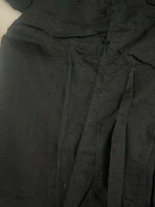 Chic Black Collared Button-Up Shirt