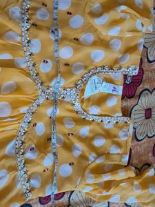 Yellow Polka Dot Maxi Dress