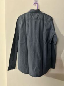 Men's Charcoal Grey Button-Down Shirt