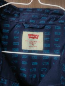 Stylish Blue Printed Levi's Shirt