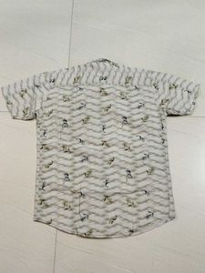 Kid's Printed Shirt and 3 quarter Pant Set