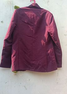 Burgundy Colour Mens Blazer