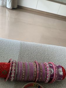 Fixed Price Brand New Pink Bangle Set