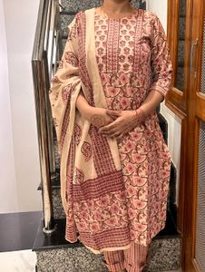 Floral Print Trouser Kurta Set