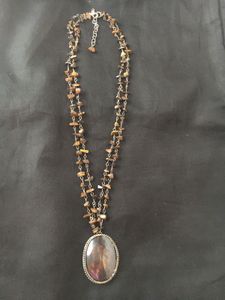 Tiger's Eye Chip Necklace