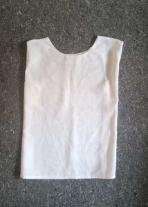 Cream Colored Sleeveless Blouse