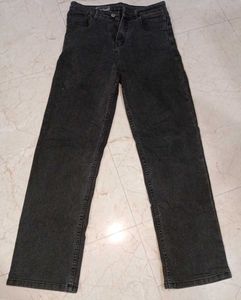 grey straight Leg Jeans