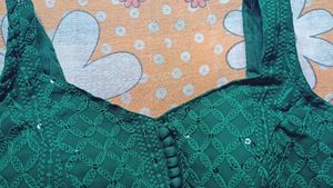 Stylish Green Sequin Blouse